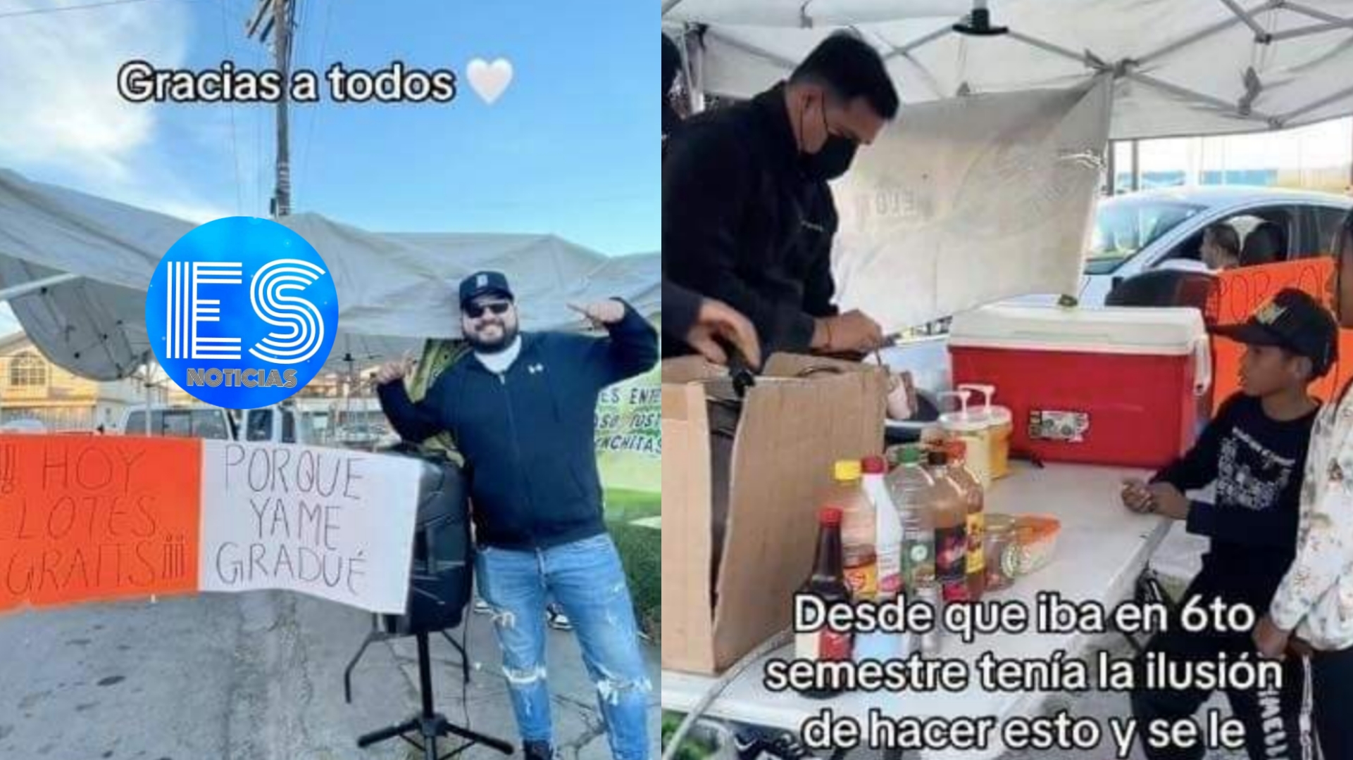 Joven regaló elotes tras graduarse como ingeniero, pues gracias a la venta logró pagar su carrera.