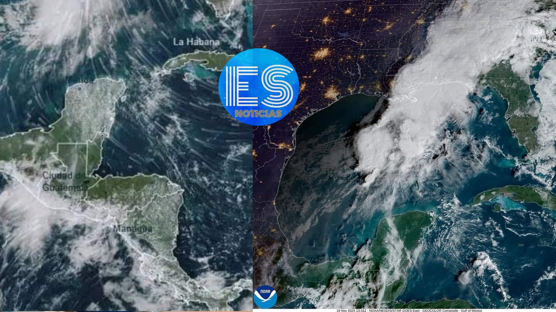 Presentan imágenes satélitales del primer frente frío que envolverá a El Salvador.