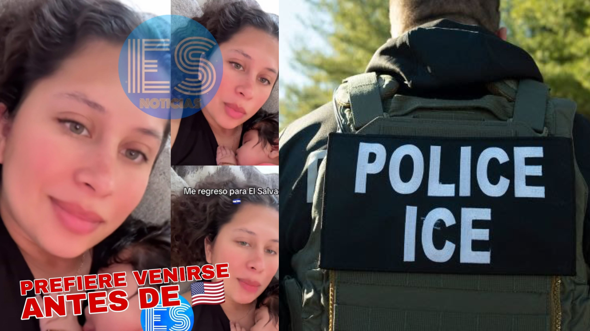 Joven se viraliza luego de asegurar que se regresará a El Salvador en vez de que la deporten.