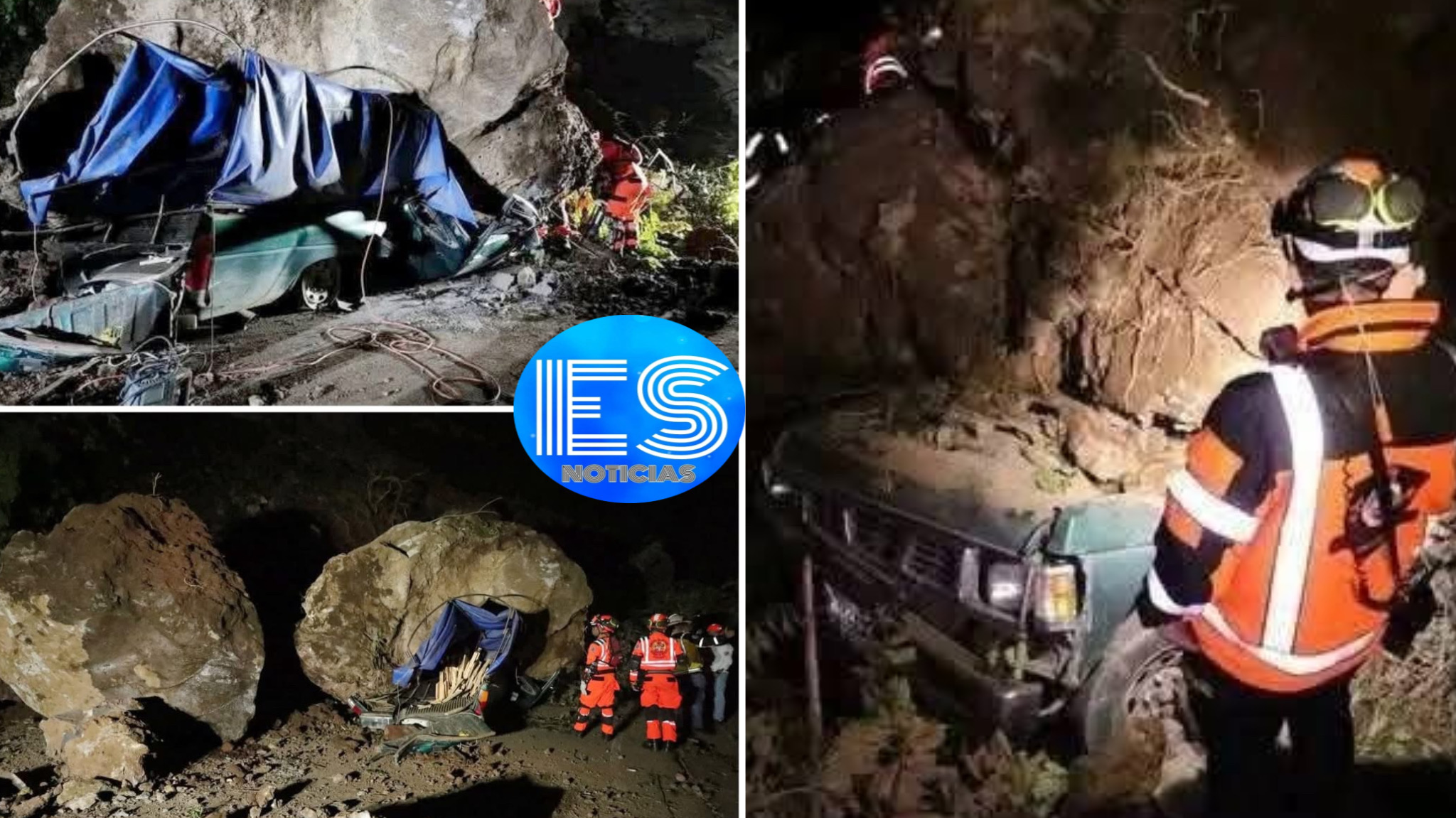 Desprendimiento de roca causado por sismo cobra la vida de padre e hijo en Guatemala.