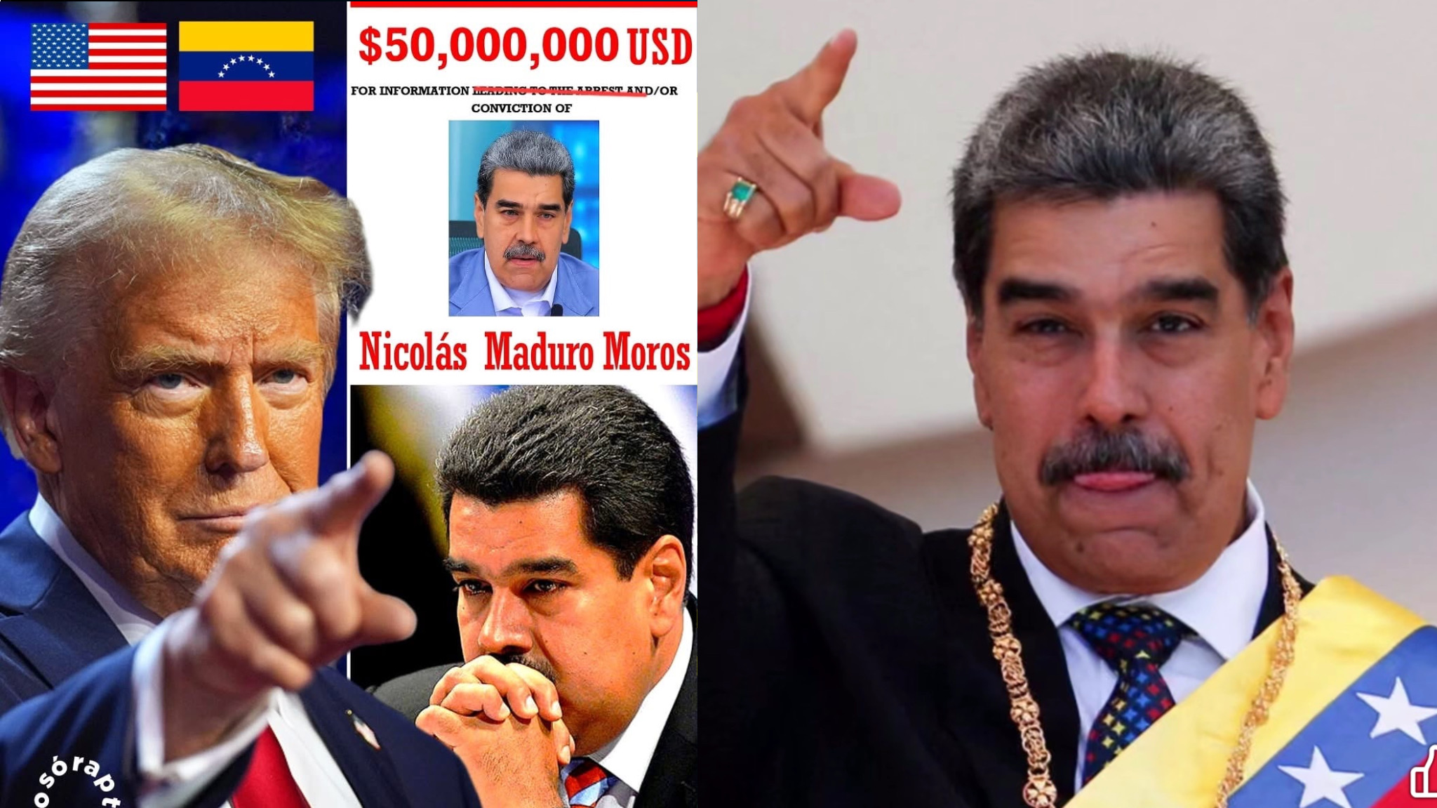 EE.UU. duplica recompensa a $50 millones por captura de Maduro en medio de acusaciones de N∆RC0T€RR0RISM0.