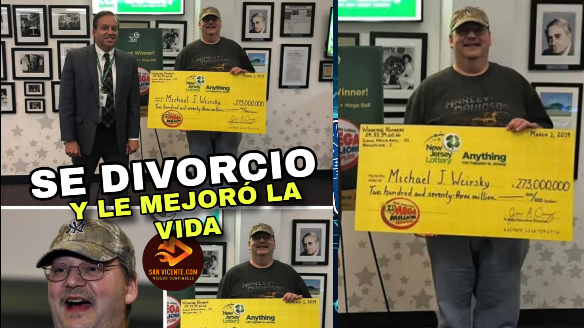 Un día después de divorciarse, gana la lotería y se convierte en millonario