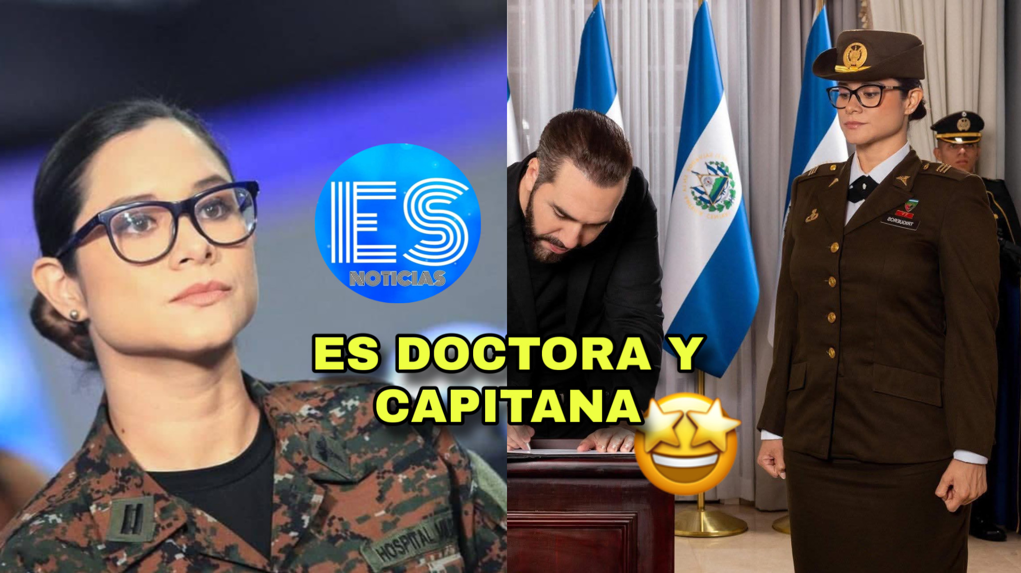 Ella es Karla Trigueros, la nueva Ministra de Educación, ella es Capitán y Doctora.