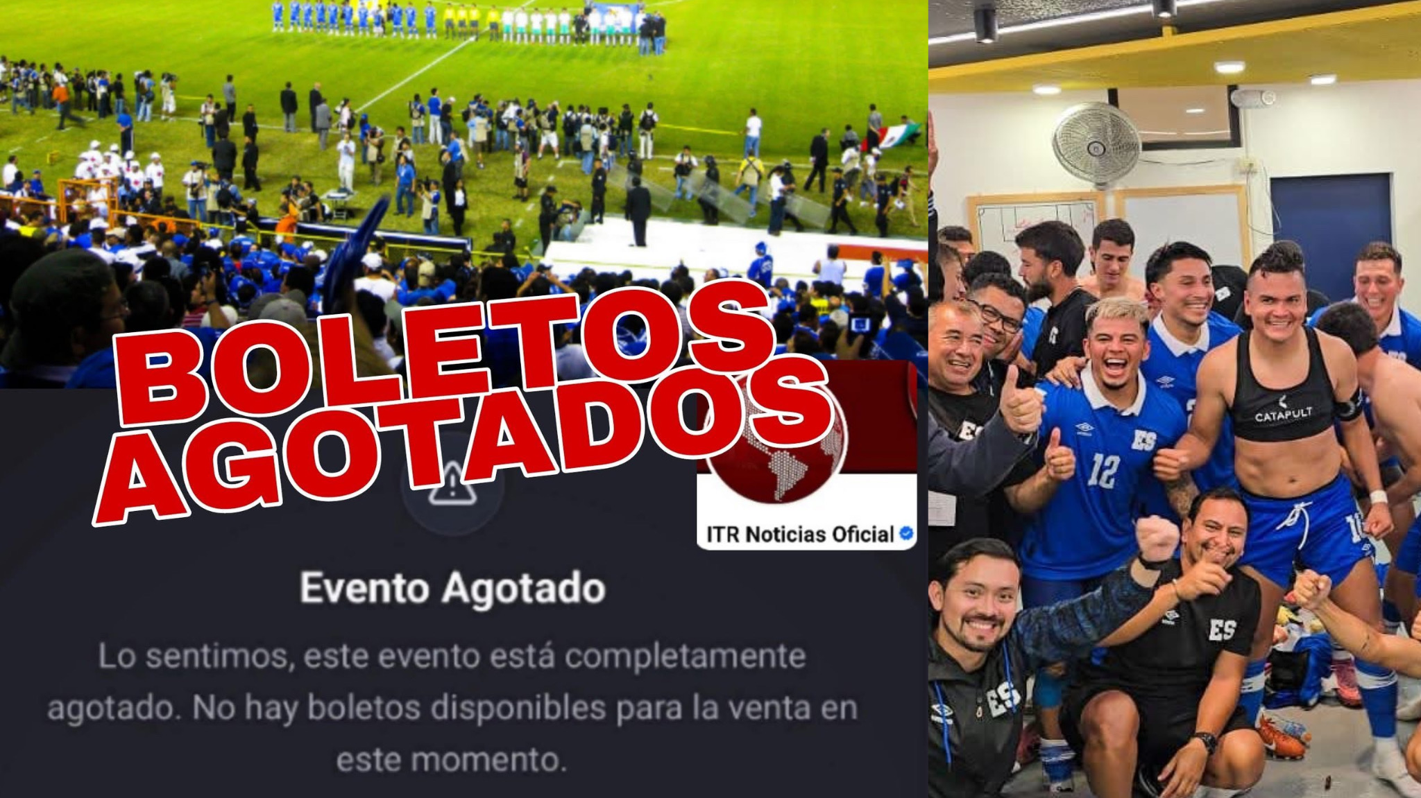Es oficial, ya no hay boletos disponibles para el partido El Salvador VS Surinam.